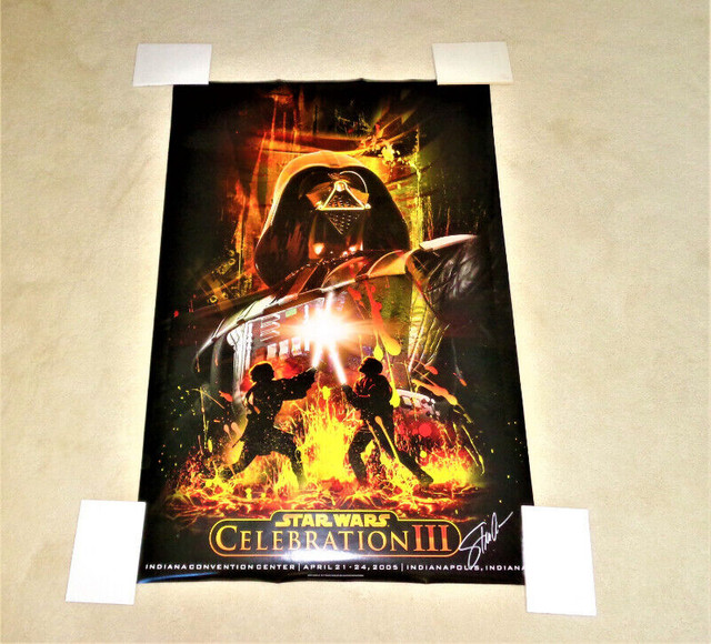 Star Wars Poster Celebration lll RARE Anakin vs. Obi Wan New in Arts & Collectibles in Calgary