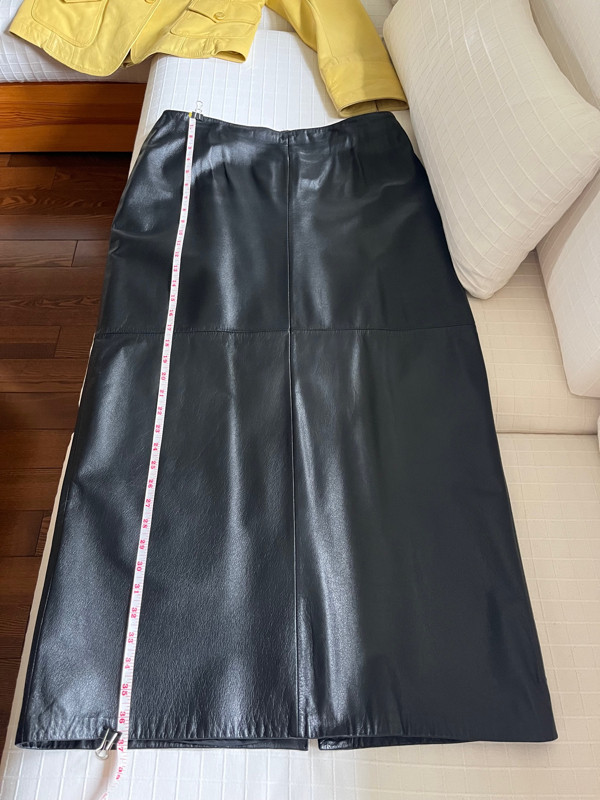 "DANIER" Leather Skirt Black New sz 12-14 Never Worn in Women's - Dresses & Skirts in London - Image 3