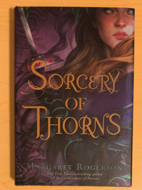 Sorcery of Thorns by Margaret Rogerson signed hardcover YA novel