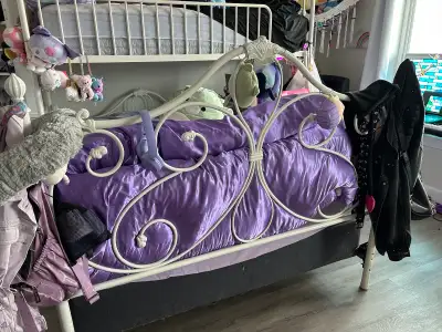 Free queen sized bed frame, View more
