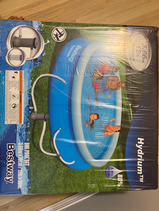 Bestway - Hydrium 12 ft (3.66 m) Outdoor Pool with pump in Hot Tubs & Pools in Burnaby/New Westminster - Image 4