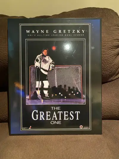 Very Rare Poster Plaque from the Great One. Pick up in Hamilton or can ship