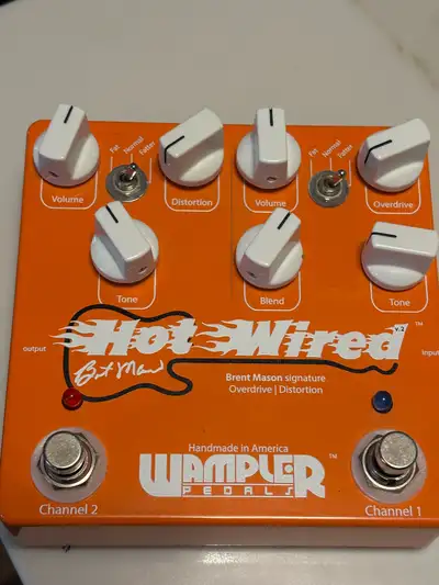 Selling a Wampler Hot Wired v2 overdrive/distortion pedal, known for its Brent Mason signature sound...