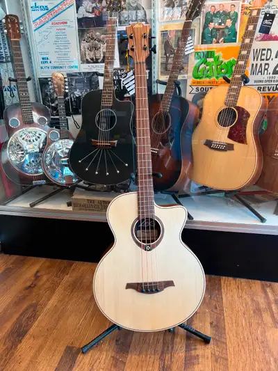 Lag T177BCE Tramontane Series Jumbo RH Cutaway Acoustic Bass, View more