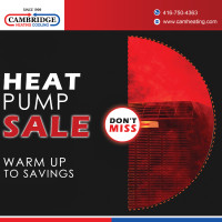 BEST BRANDED HEAT PUMP ON SALE SO CALL US NOW !!