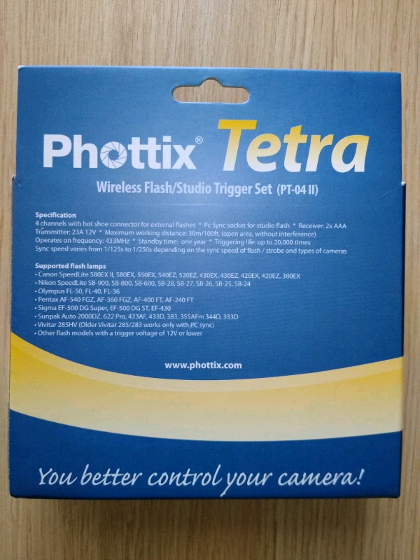 Phottix Wireless Flash Studio Trigger Set in Cameras & Camcorders in Gatineau - Image 2