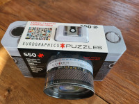 Eurographics Puzzle in a Tin Shaped Classic Camera, 550 Pieces
