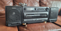 Sony FSC710 Boombox AmFM dual Cassette Autoreverse