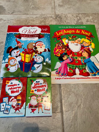 Livres de Noël et cartes à jouer pour enfants (compter, mémoire)