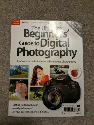 Digital photography softcover book.