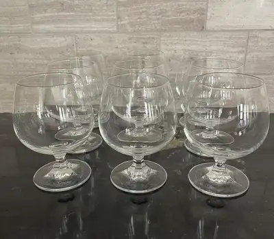Set of 6 Crystalline Brandy Glasses – Classic Snifters, View more