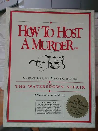 great for dinner parties, for 8 people. would consider trading for other games.