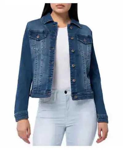 NEW PARASUCO Women's Denim Jean Jacket - BLUE or WHITE - SMALL, View more