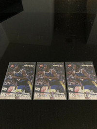 Kobe Bryant three card lot