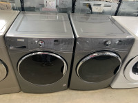 Whirlpool Front Load Grey Washer and Dryer Set with Steam