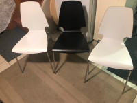 $110 for all three Vilmar chairs, 2 white and 1 black chairs
