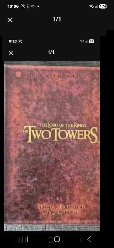 Lord of the Rings: Two Towers DVD, View more