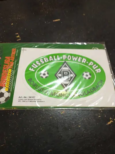 Lovely Monchengladbach sticker, new in plastic, View more