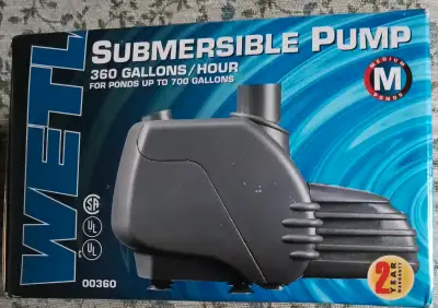 POND PUMP NEW IN BOX 360 GPH, 700G POND, View more