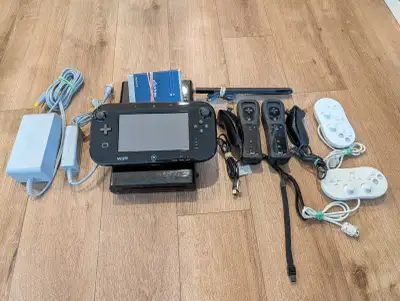 Nintendo Wii U Console Bundle. 320Gb HDD Modded. , View more