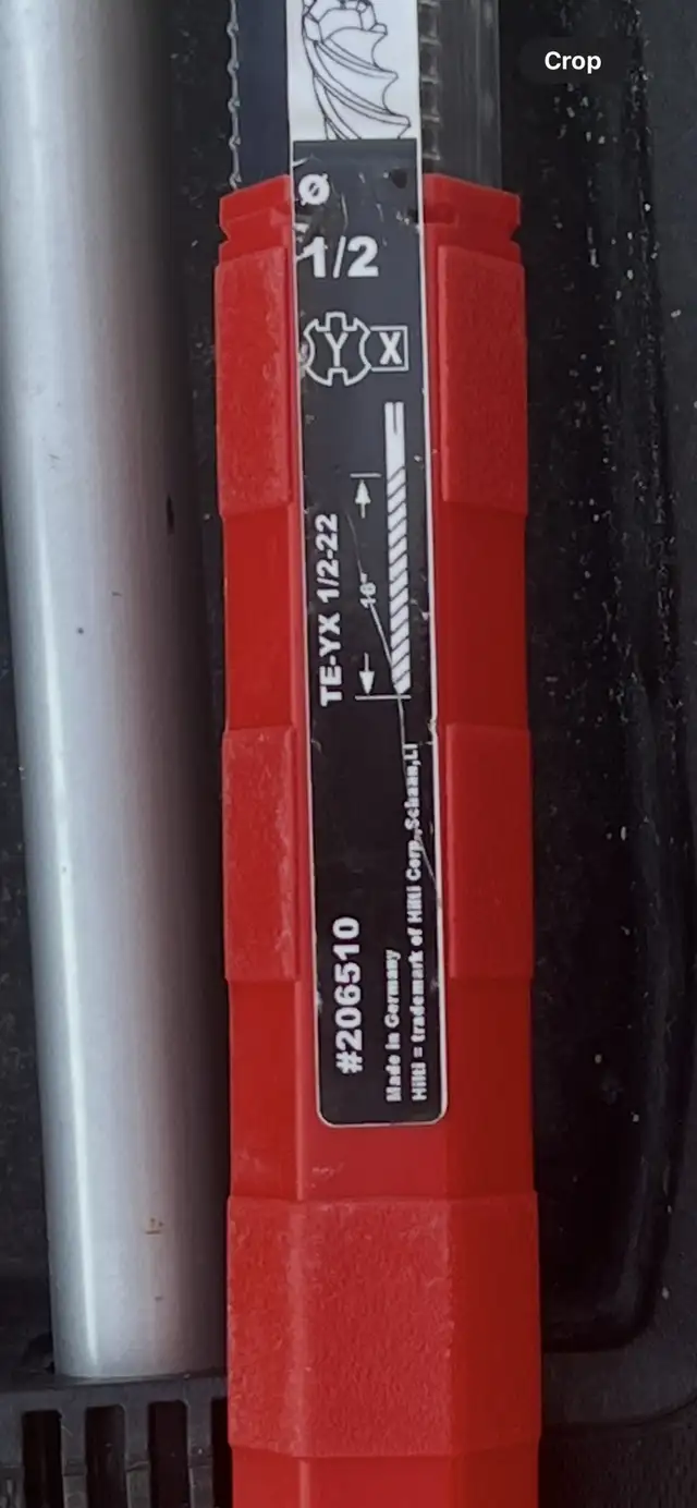 Hilti TE-YX Hammer Drill Bit with SDS-Max Shanks - 1/2" x 22"  in Power Tools in Markham / York Region - Image 3