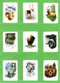 14 Natural Light Canadian Sportsman Wildlife Cigarette Cards set