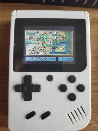 White Gameboy Super Mario, Backlit, 400 games, TV play, View more