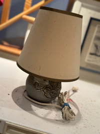 Stoneware table lamp 