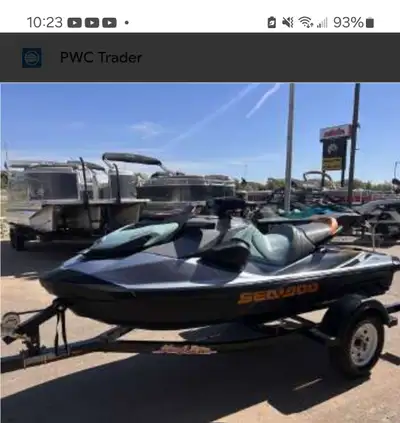 2023 SEADOO GTI SE 170 WITH TRAILER LIKE NEW 50 HRS 14,500 $
