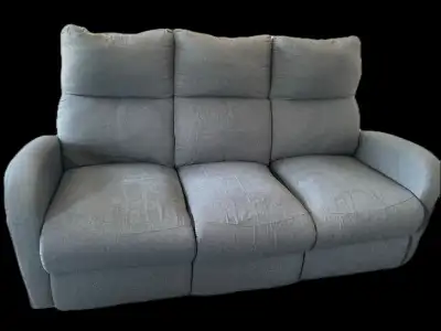 Divan 3 places en tissu gris – confortable, View more