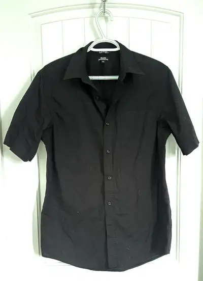 Black Button Up Dress Shirt Size S/P, View more