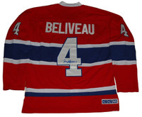 Jean Beliveau - Chandail Canadiens de Montréal™ Rouge Signé