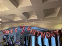 Free. Inflatable “happy 7birthday “ balloons 
