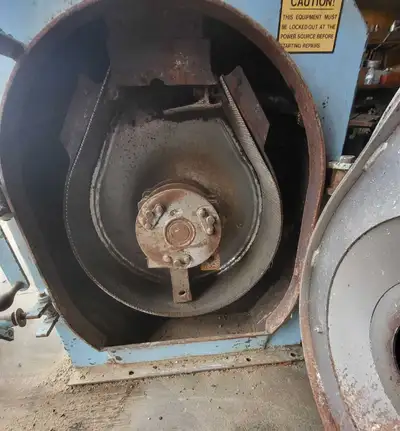 We are selling a large heavey duty jacobson hammer mill with 3 phase 20hp 3450rpm motor. Has a brand...