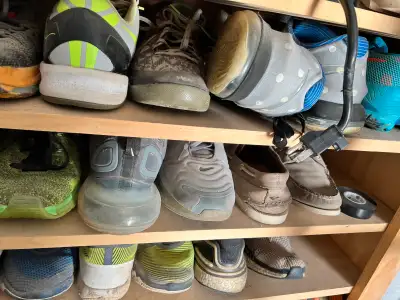 15+ Pairs of shoes for sale ranging from Golf, basketball, running, sneakers… sizes 10.5 and 11 low...