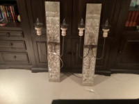 Two Montfort Double Light Wall Sconces