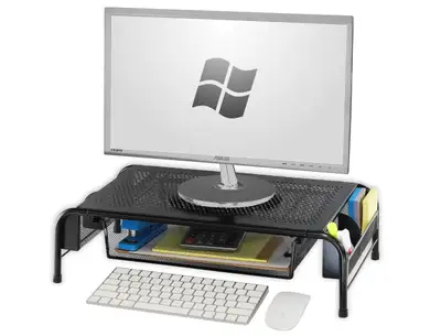 Monitor Stand Riser with Organizer Drawer, View more