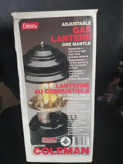 Coleman Adjustable Gas Lantern 286A700C - Vintage 1991-BRAND NEW, View more