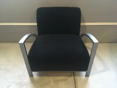 Stylish Black Velvet Sofa Chair, View more