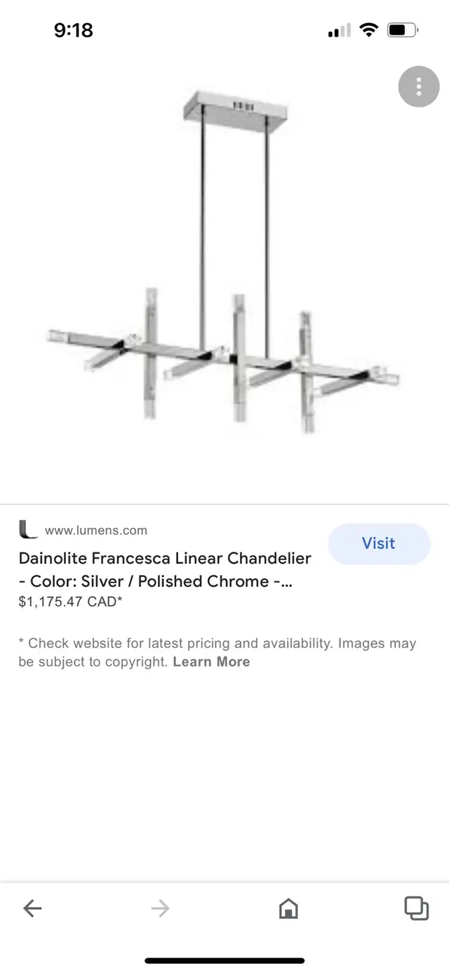 Modern Chandelier in Indoor Lighting & Fans in Markham / York Region - Image 2