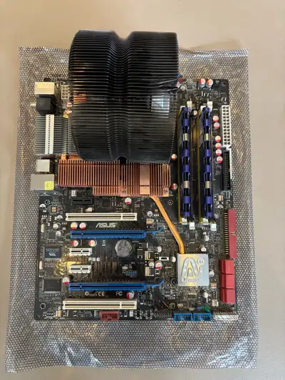 Asus P5E Motherboard socket 775 Intel Core 2 Duo E8600 3.33GHz CPU 4GB (2x2GB) DDR2 Mushkin RAM (5-4...