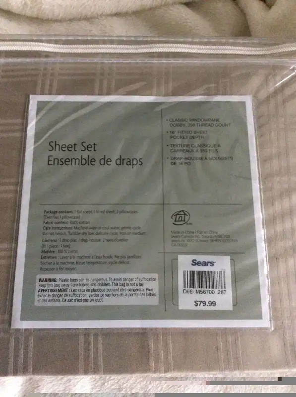Twin Size Fitted Bed Sheet - New in Bedding in City of Toronto - Image 3