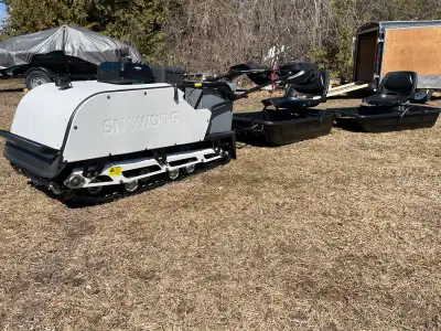 2021 Snowdog B13 Sport and 5x8 Trailer. Snowdog has roughly 40 hrs, dealer maintained since new, new...