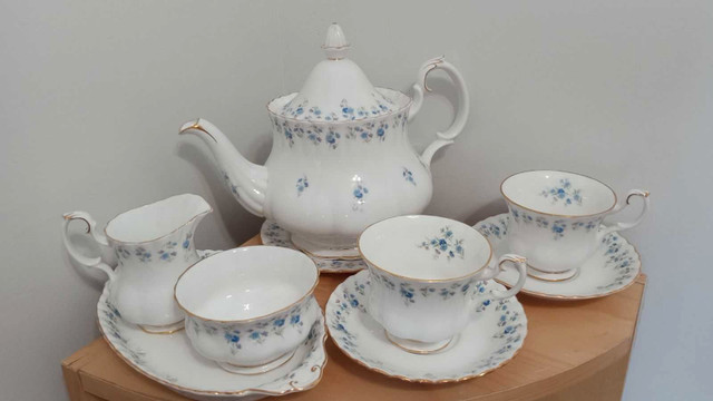 Royal Albert Memory Lane China Forget me not tea set collection in Kitchen & Dining Wares in St. Albert - Image 4