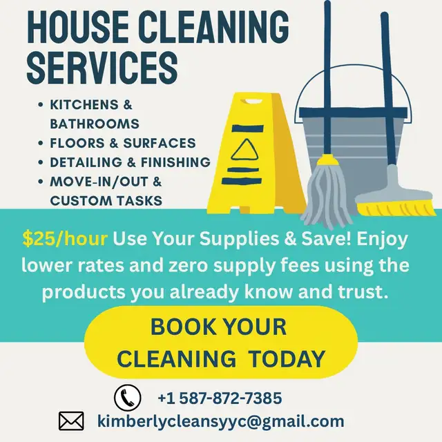 ✨ Professional House Cleaning Services – $25/hr ✨