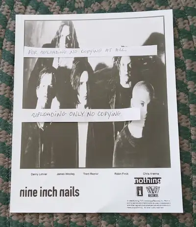 NINE INCH NAILS WITH TRENT REZNOR BLACK&WHITE GLOSSY 8X10 INCHES, View more