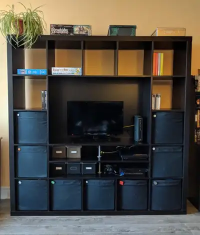 Ikea TV & Bookshelf, very good condition, can be used to store a TV in the middle (or anything else)...