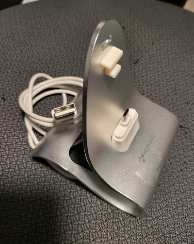 Micro Usb phone charger stand $10, View more