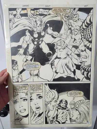 FINAL PRICE DROP! Original Comic art from Thor 335, View more
