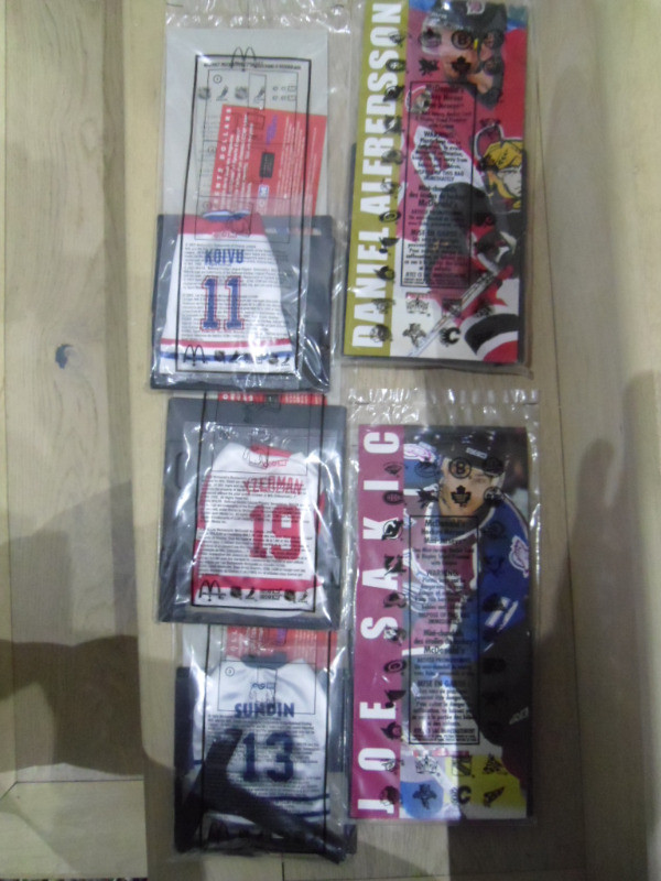 2003-McDonald's-NHL Hockey Heroes Mini Jerseys. in Arts & Collectibles in Oakville / Halton Region